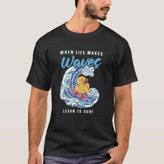 Surfer Waves Surfboard Surfrider Surfing Sloth T-Shirt (Vorderseite)