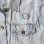 Surfer Weihnachtsmann Button (Beispiel)