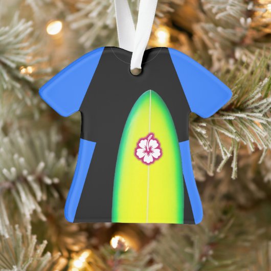 Surfer Wetsuit Personalisiertes Ornament (Baum)