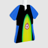 Surfer Wetsuit Personalisiertes Ornament (Vorderseite)