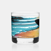Surfer Whiskyglas (Vorderseite)