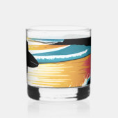 Surfer Whiskyglas (Rückseite)