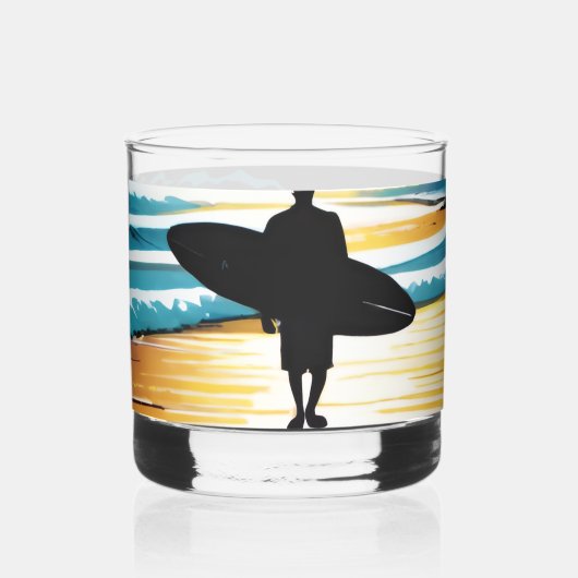 Surfer Whiskyglas (Links)