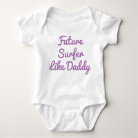 Surfer wie Daddy Baby Bodysuit