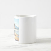 Surfer Wolf Kaffeetasse (Mittel)