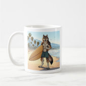 Surfer Wolf Kaffeetasse (Links)