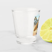 Surfer Wolf Schnapsglas (Links)