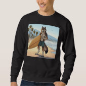 Surfer Wolf Sweatshirt (Vorderseite)