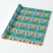 Surfer Wrapping Paper Geschenkpapier (Ungerollt)