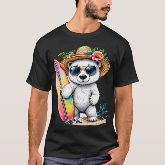 Surferbär T-Shirt (Vorderseite)