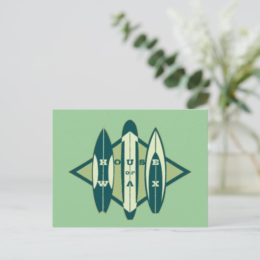 Surferhaus Postkarte (Stehend Vorderseite)