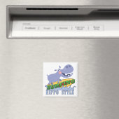 SurferHippopotamus Magnet (In Situ (Geschirrspüler))