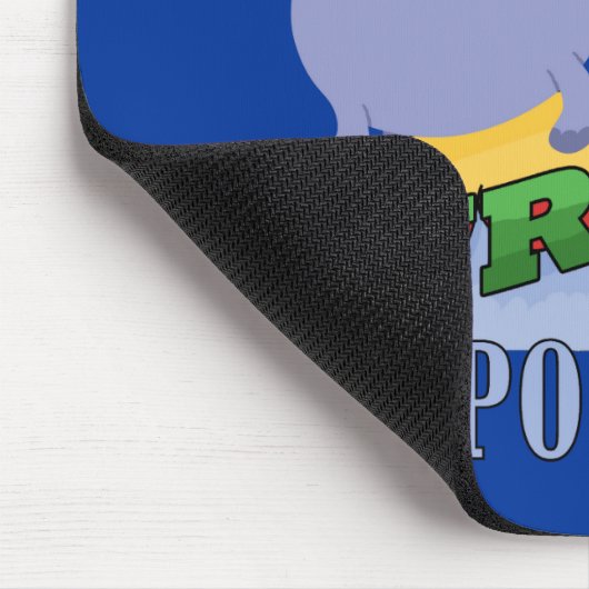 SurferHippopotamus Mousepad (Ecke)