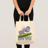 SurferHippopotamus Tragetasche (Vorderseite (Produkt))