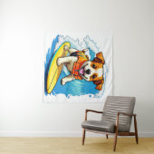 Surferhund Wandteppich (Beispiel (Horizontal))