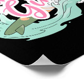 Surferin surft poster (Ecke)