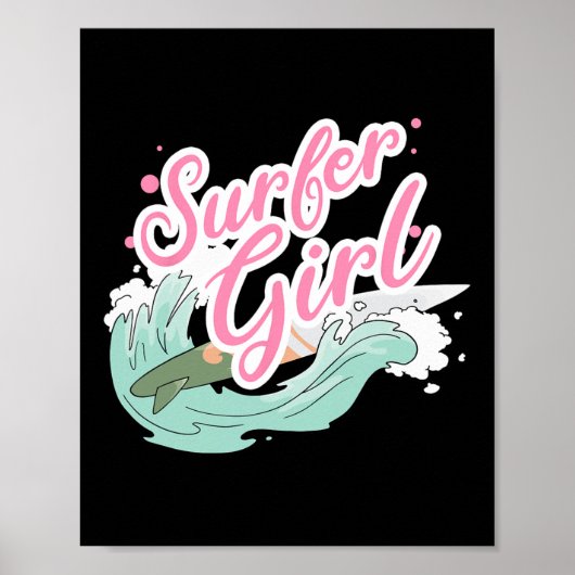 Surferin surft poster (Vorne)