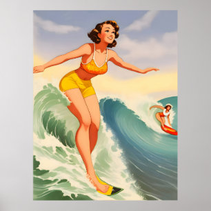 Surferinnen Poster