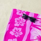 Surfermädchen mit Palmen Strandtuch (Beispiel)