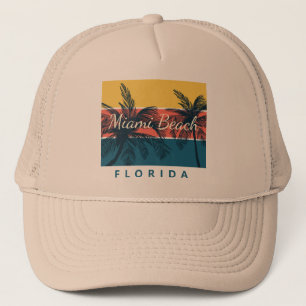 Surferparadies Miami Beach Florida Truckerkappe