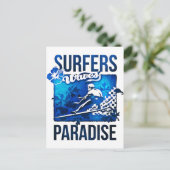 Surferparadies Postkarte (Stehend Vorderseite)