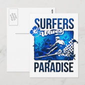 Surferparadies Postkarte (Vorne/Hinten)