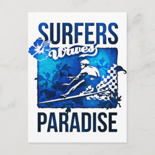 Surferparadies Postkarte