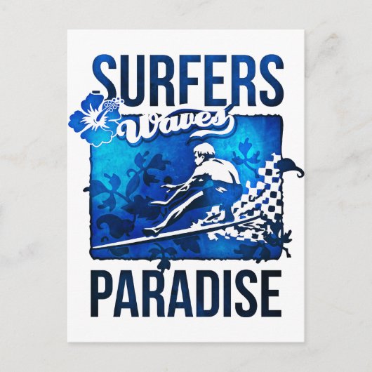 Surferparadies Postkarte (Vorderseite)