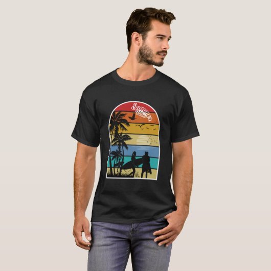 Surferparadies Sunset T-Shirt (Vorne ganz)