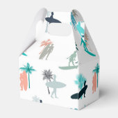Surfers and Palm Trees Pattern Geschenkschachtel (Rückseite)