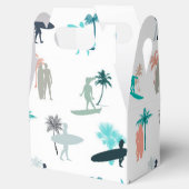 Surfers and Palm Trees Pattern Geschenkschachtel (Geöffnet)