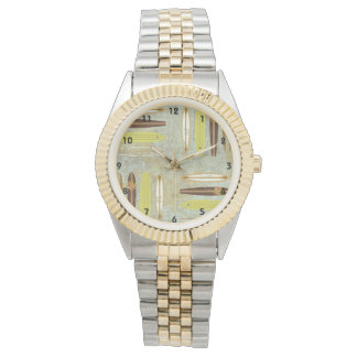 Surfers Boardroom Surfbrett Wanduhr Armbanduhr