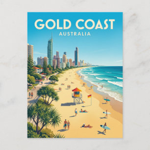 Surfers Paradise Beach Australien Postkarte