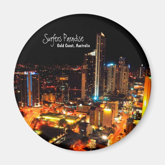 Surfers Paradise Gold Coast Australia City Lights Magnet (Vorne)