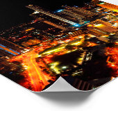 Surfers Paradise Gold Coast Australia City Lights Poster (Ecke)