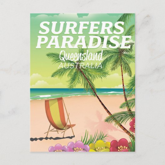 Surfers Paradise Queensland Australien Postkarte (Vorderseite)