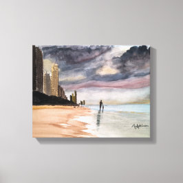 SURFERS PARADISE Queensland Australien WATERCOLOR Leinwanddruck