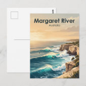 Surfers Point, Margaret River Australien Postkarte (Vorne/Hinten)