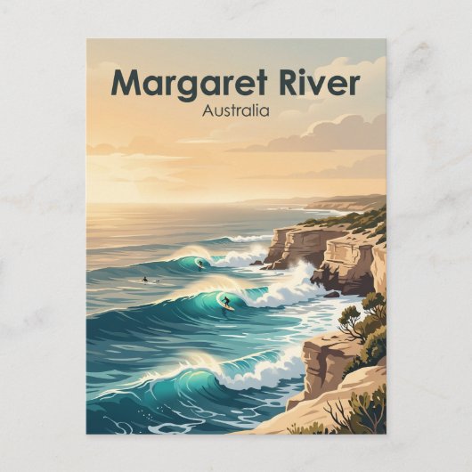 Surfers Point, Margaret River Australien Postkarte (Vorderseite)