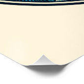 Surfer's Sunset Wave Glossy Poster (Ecke)