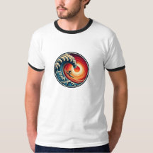 Surfer's Sunset Wave T - Shirt