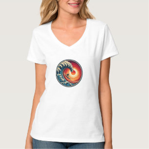 Surfer's Sunset Wave T-Shirt is already in English