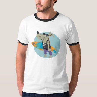 Surferschädel-Hundemann T-Shirt