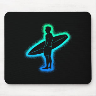 Surferstrand Surfbrett Surfer Männer Kinder Jungen Mousepad