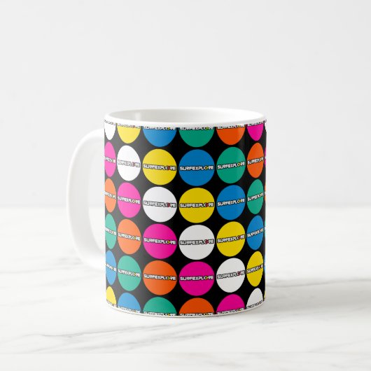 surfEXPLORE Logo Kaffeetasse (Vorderseite Links)