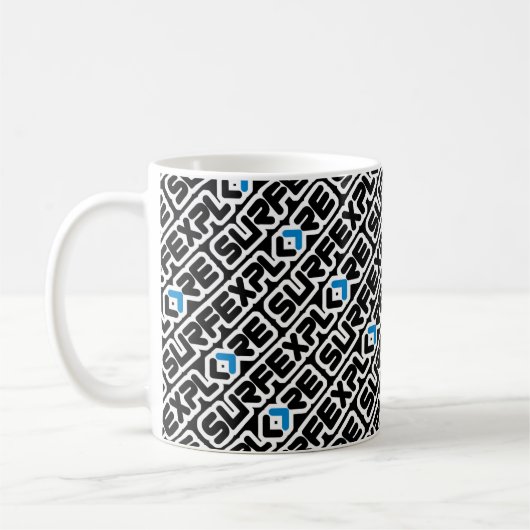 surfEXPLORE Logo Kaffeetasse (Links)