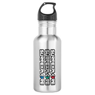 surfEXPLORE Wasserflasche, Edelstahl Edelstahlflasche