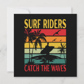 Surffahrer fangen die Wellen (Rückseite)