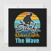 Surffahrer fangen die Wellen (Rückseite)