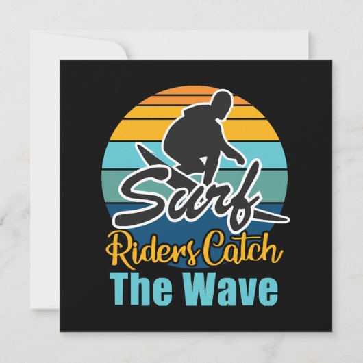 Surffahrer fangen die Wellen (Vorderseite)